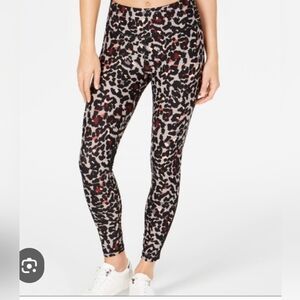 Calvin Klein Leopard Print Performance Dry Wicking Leggings Size Small, LNWOT